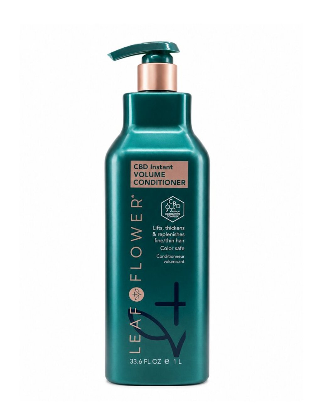 Leaf & Flower Volume Conditioner for Fine & Thin Hair – Color Safe, 33.6 fl oz